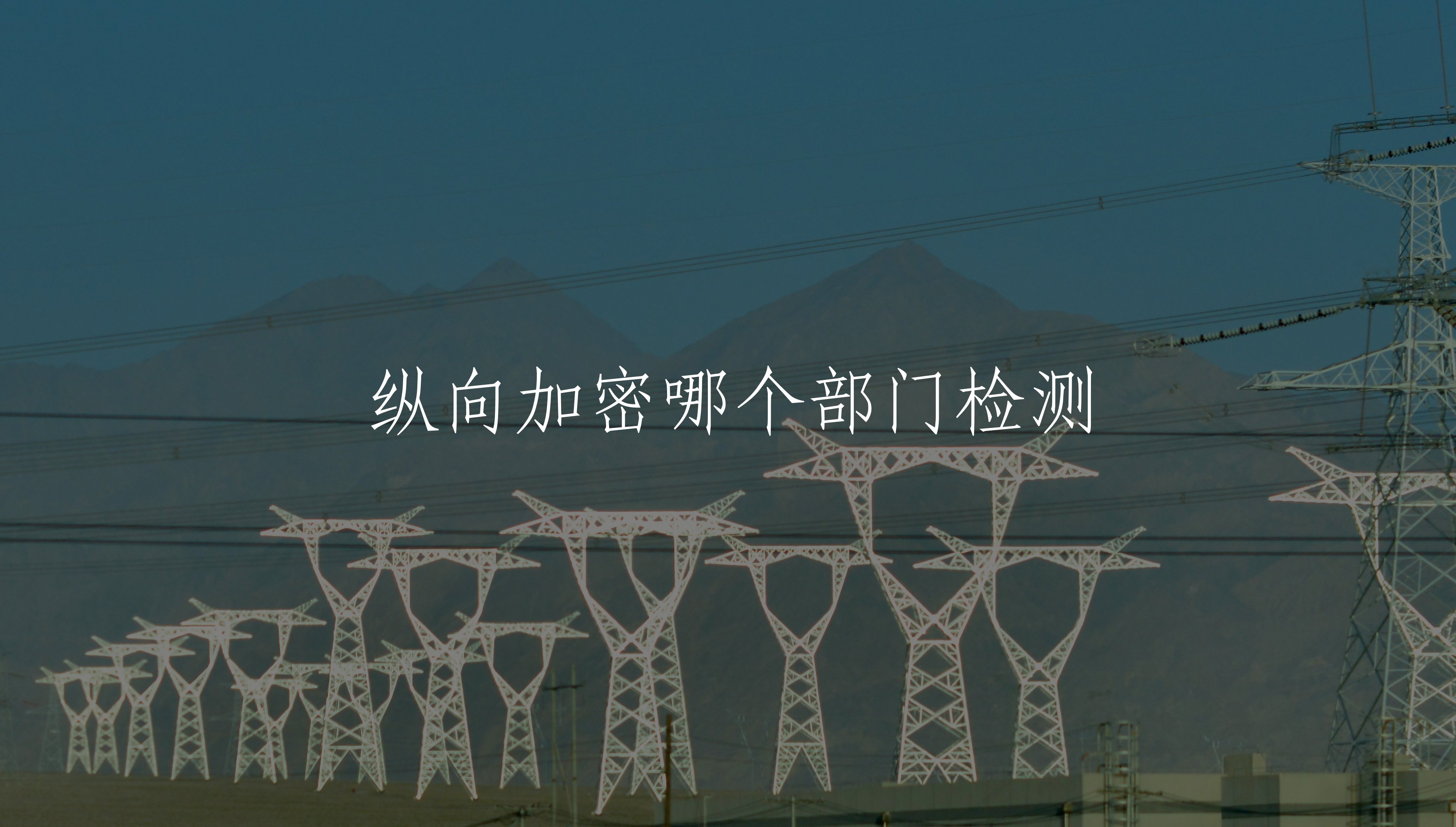 纵向加密哪个部门检测 核心概念图