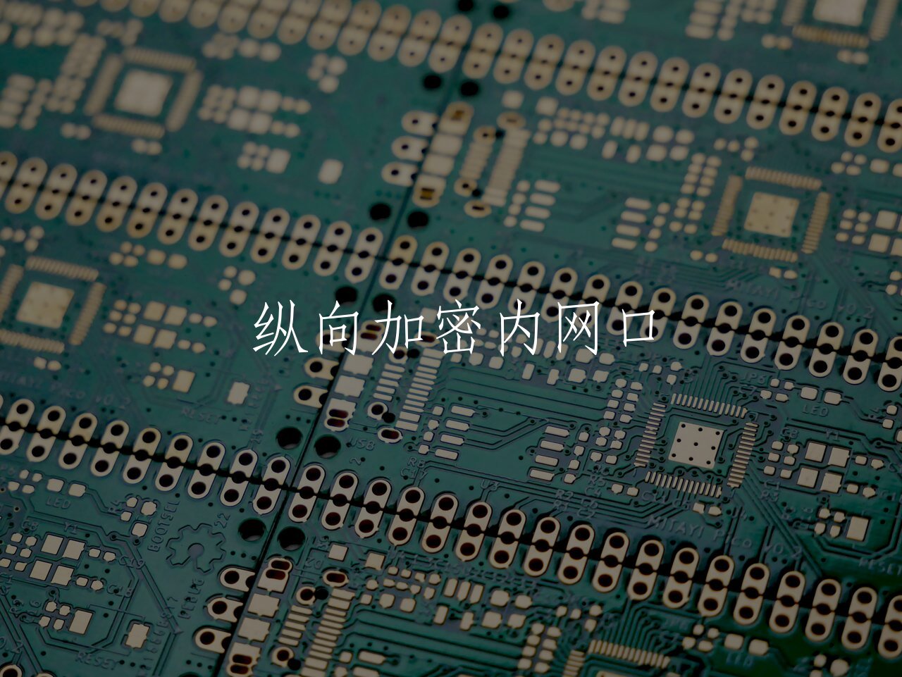 纵向加密内网口 核心概念图