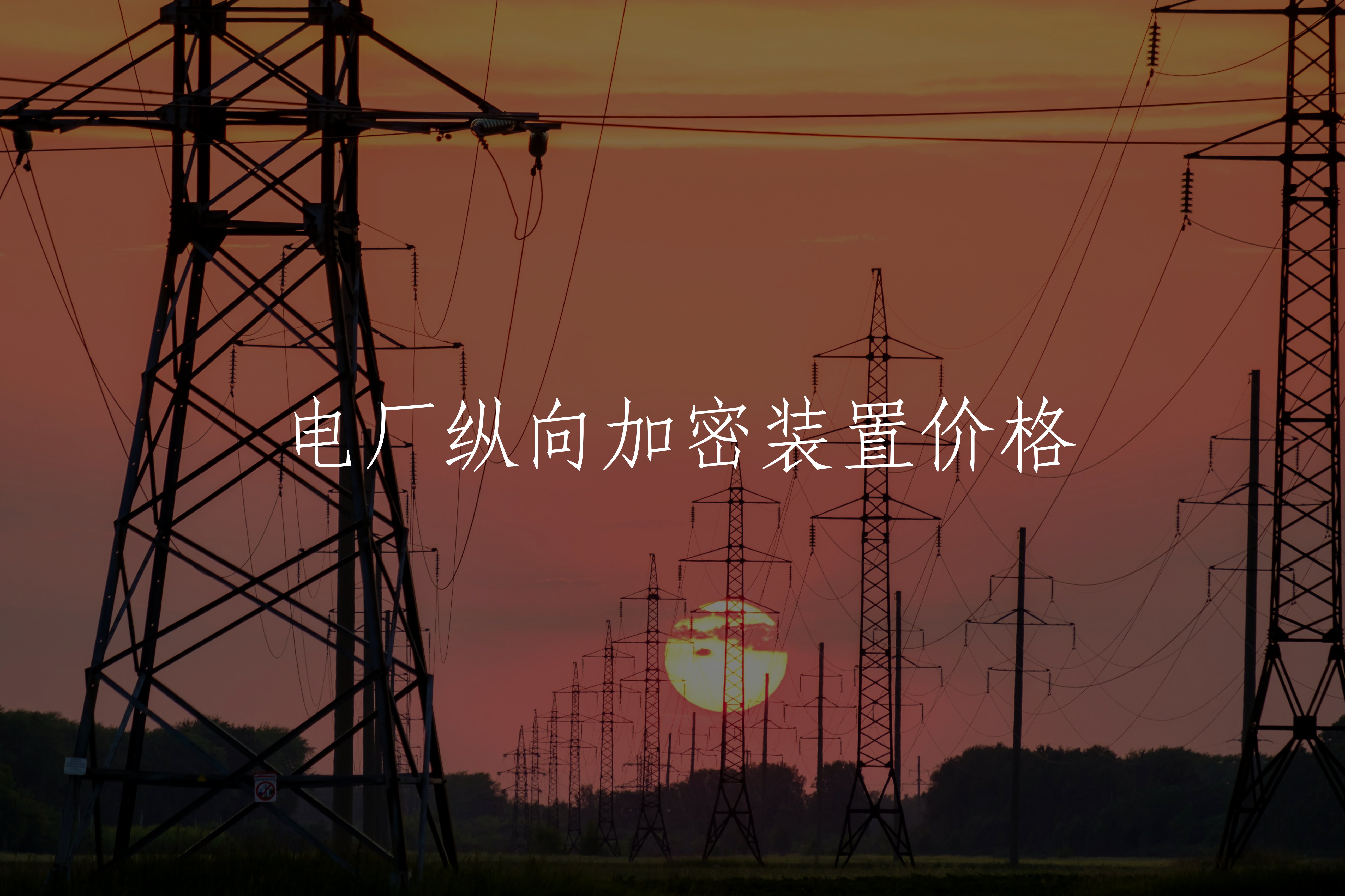 电厂纵向加密装置价格 核心概念图