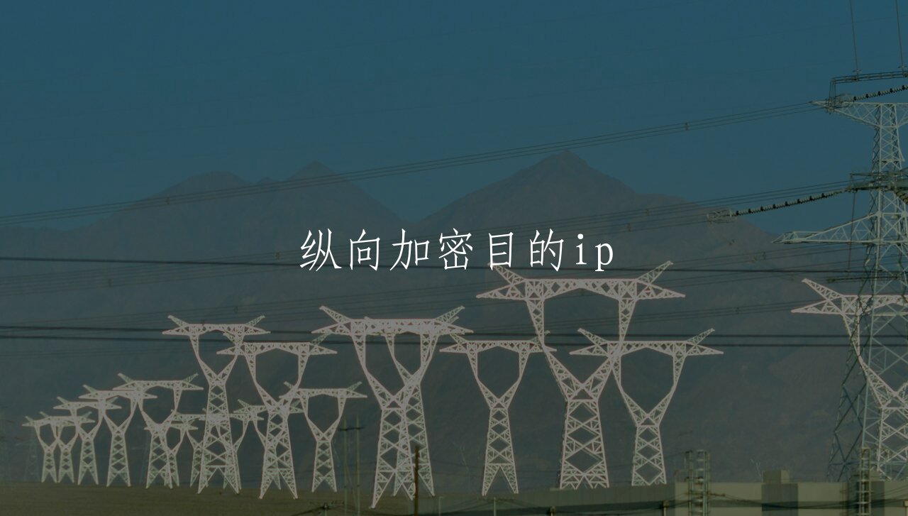 纵向加密目的ip 核心概念图