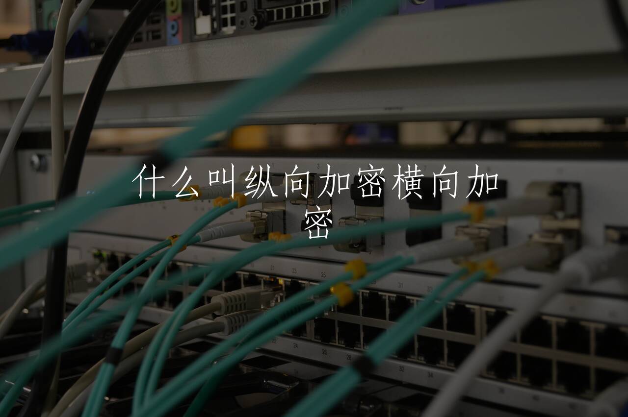 什么叫纵向加密横向加密 核心概念图