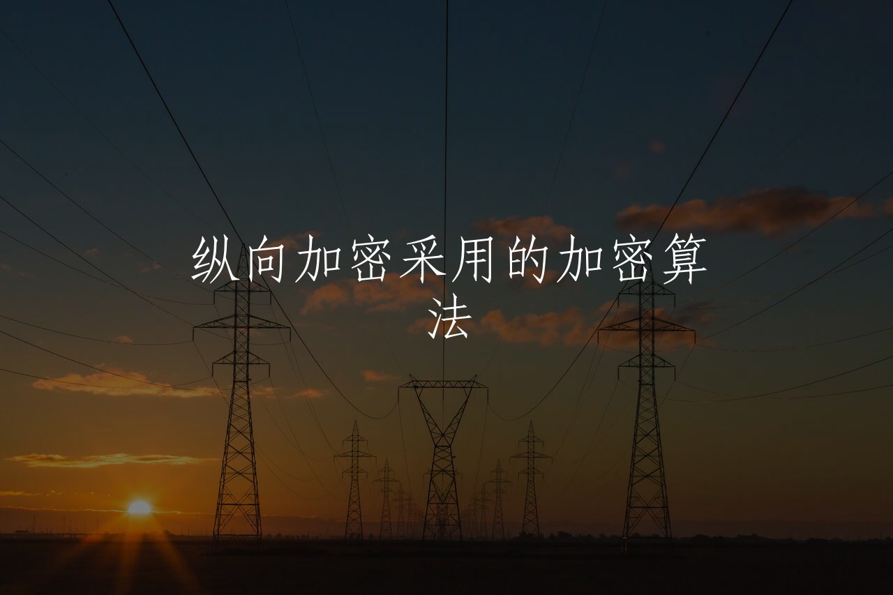纵向加密采用的加密算法 核心概念图