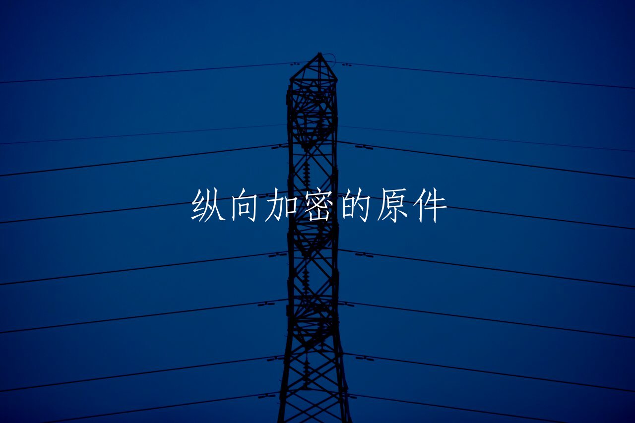 纵向加密的原件 核心概念图